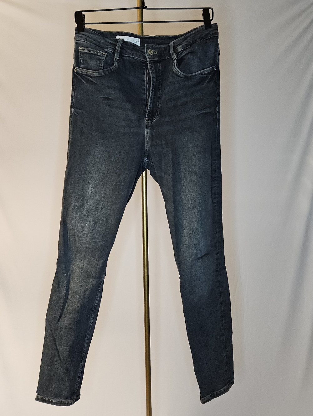 Zara Women's Skinny Jeans in Dark Blue Wash
